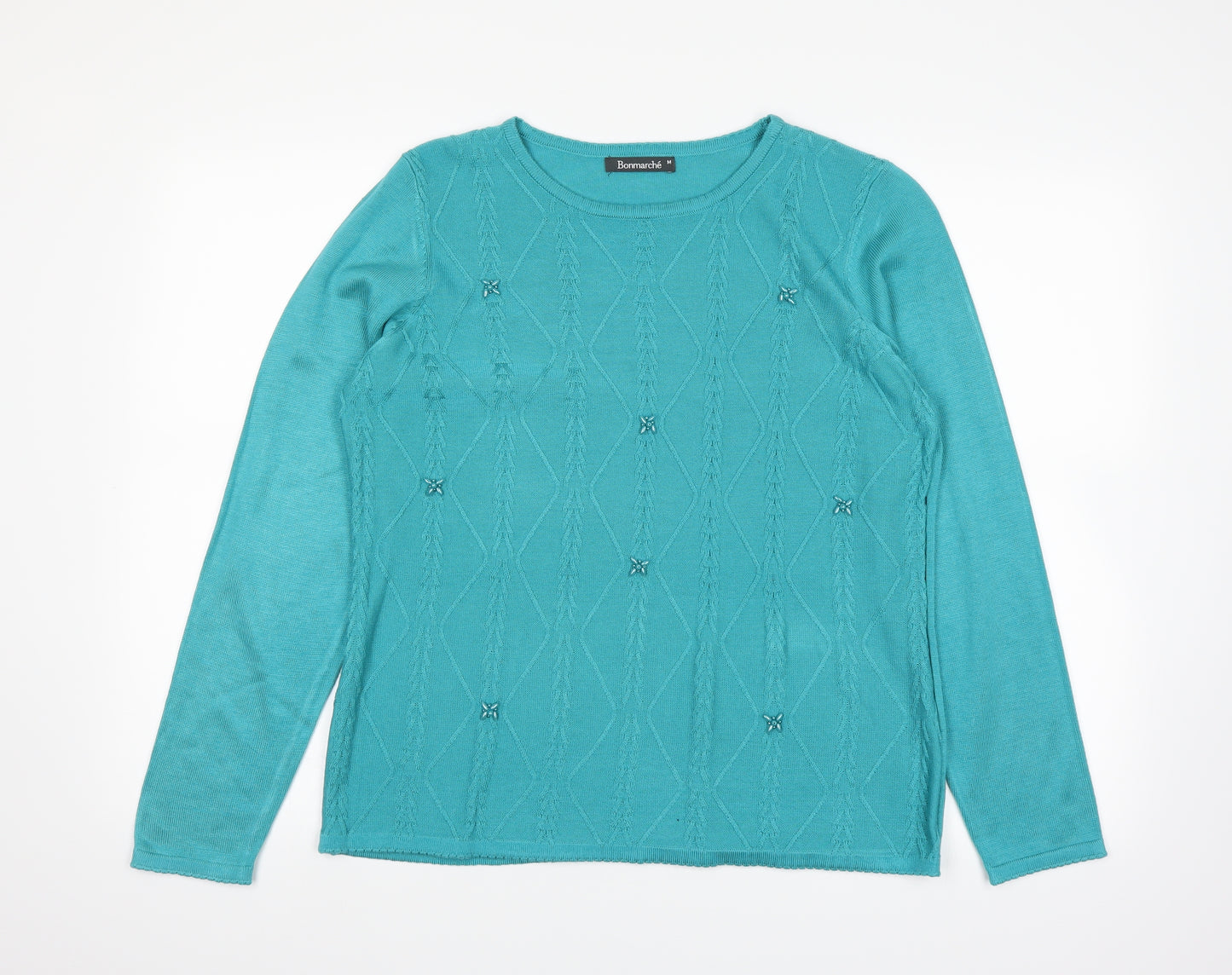 Bonmarché Womens Blue   Pullover Jumper Size M