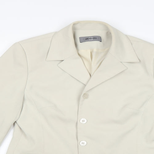 ameranto Womens White   Jacket  Size 10