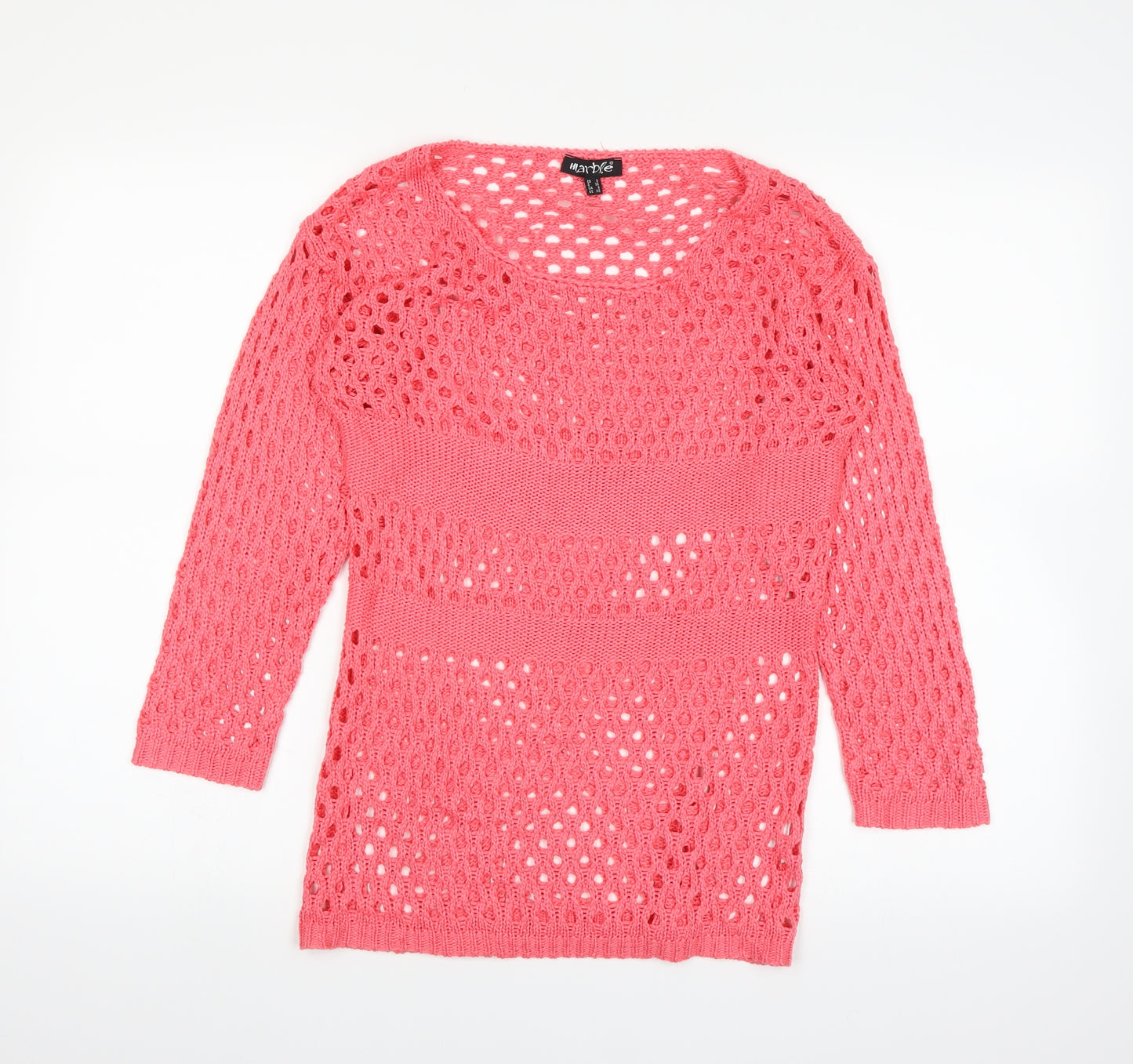 Marble Womens Pink   Pullover Jumper Size XS