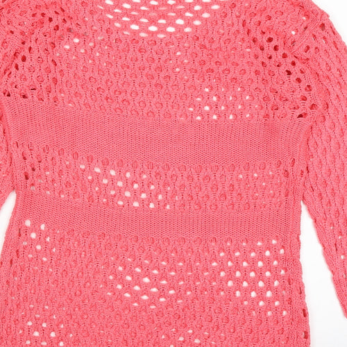 Marble Womens Pink   Pullover Jumper Size XS