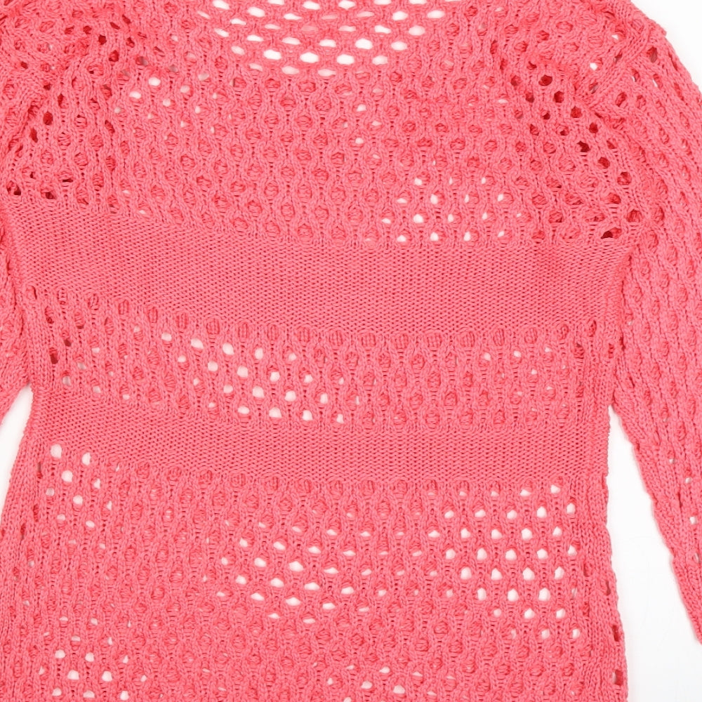 Marble Womens Pink   Pullover Jumper Size XS