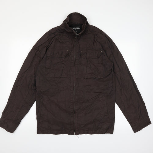 Taylor & Wright Mens Brown   Pea Coat Coat Size M