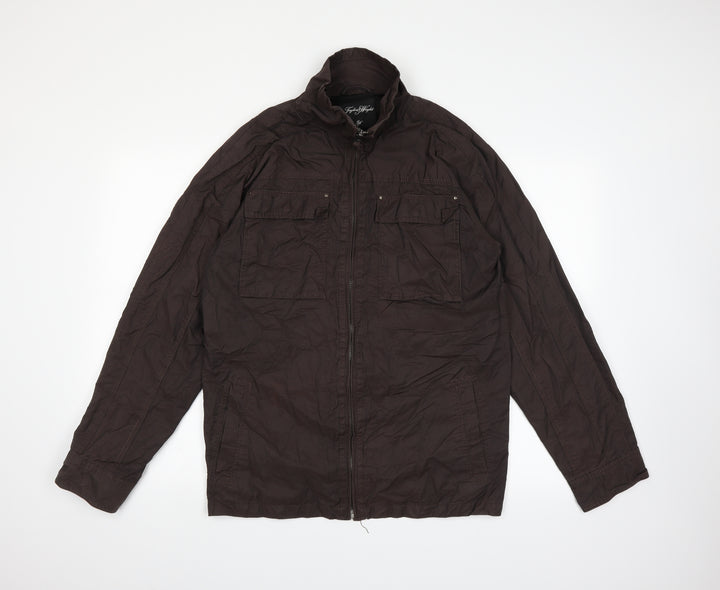 Taylor & Wright Mens Brown Pea Coat Coat Size M
