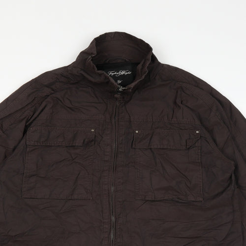 Taylor & Wright Mens Brown   Pea Coat Coat Size M