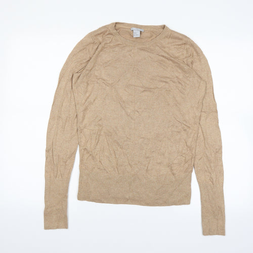 H&M Womens Beige   Pullover Jumper Size M