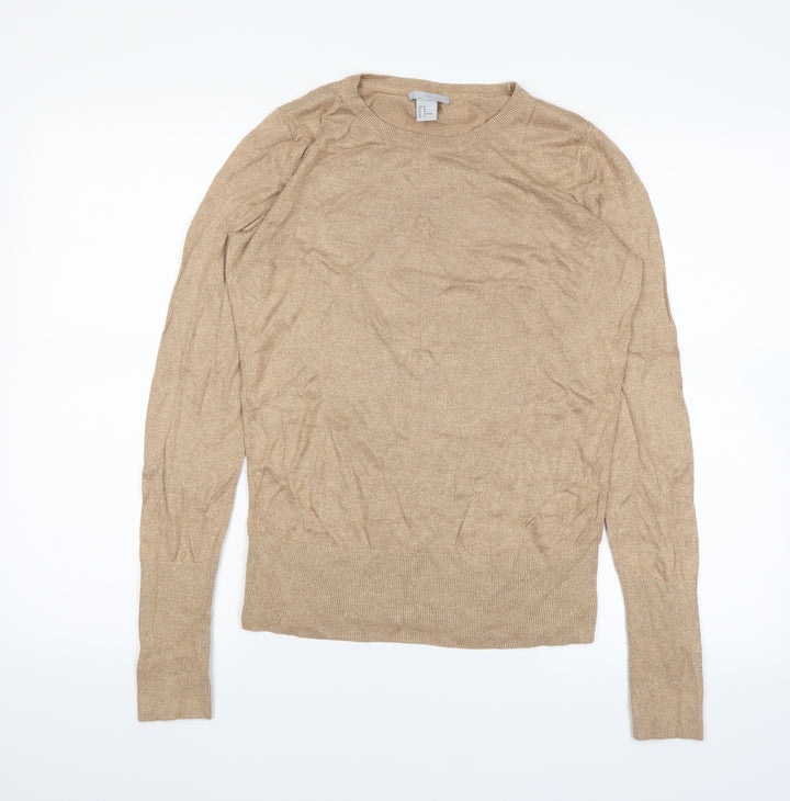 H&M Womens Beige   Pullover Jumper Size M