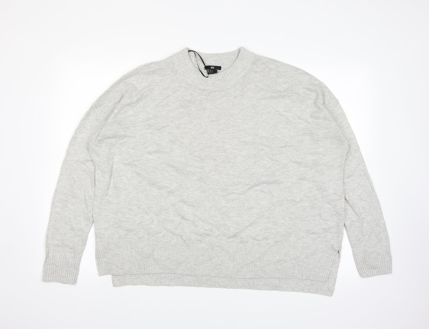 H&M Womens Grey   Pullover Jumper Size M