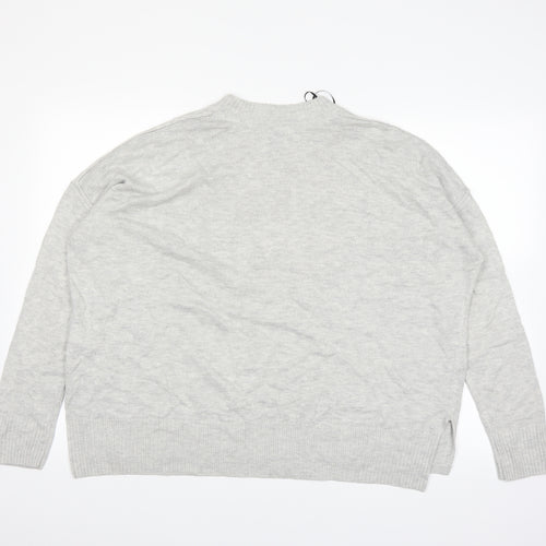 H&M Womens Grey   Pullover Jumper Size M