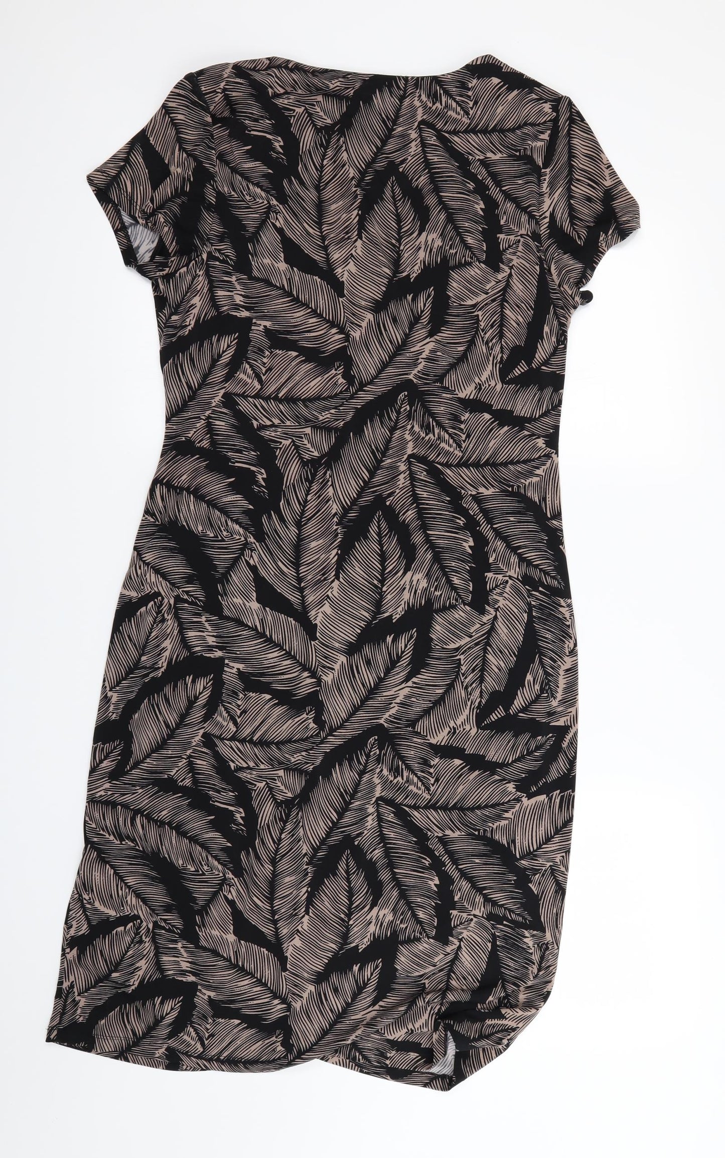 Betty Jackson Black Womens Black Floral  Fit & Flare  Size 14