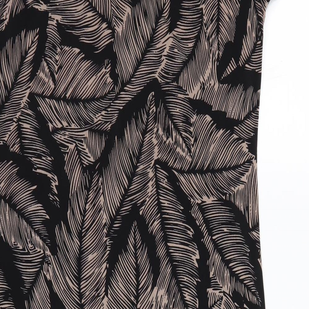 Betty Jackson Black Womens Black Floral  Fit & Flare  Size 14