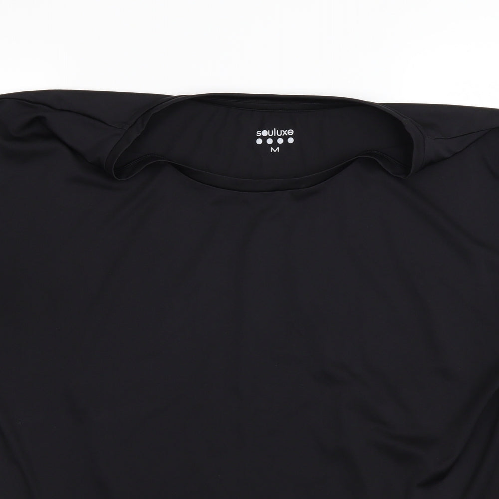 Soul Luxe Womens Black   Basic T-Shirt Size M