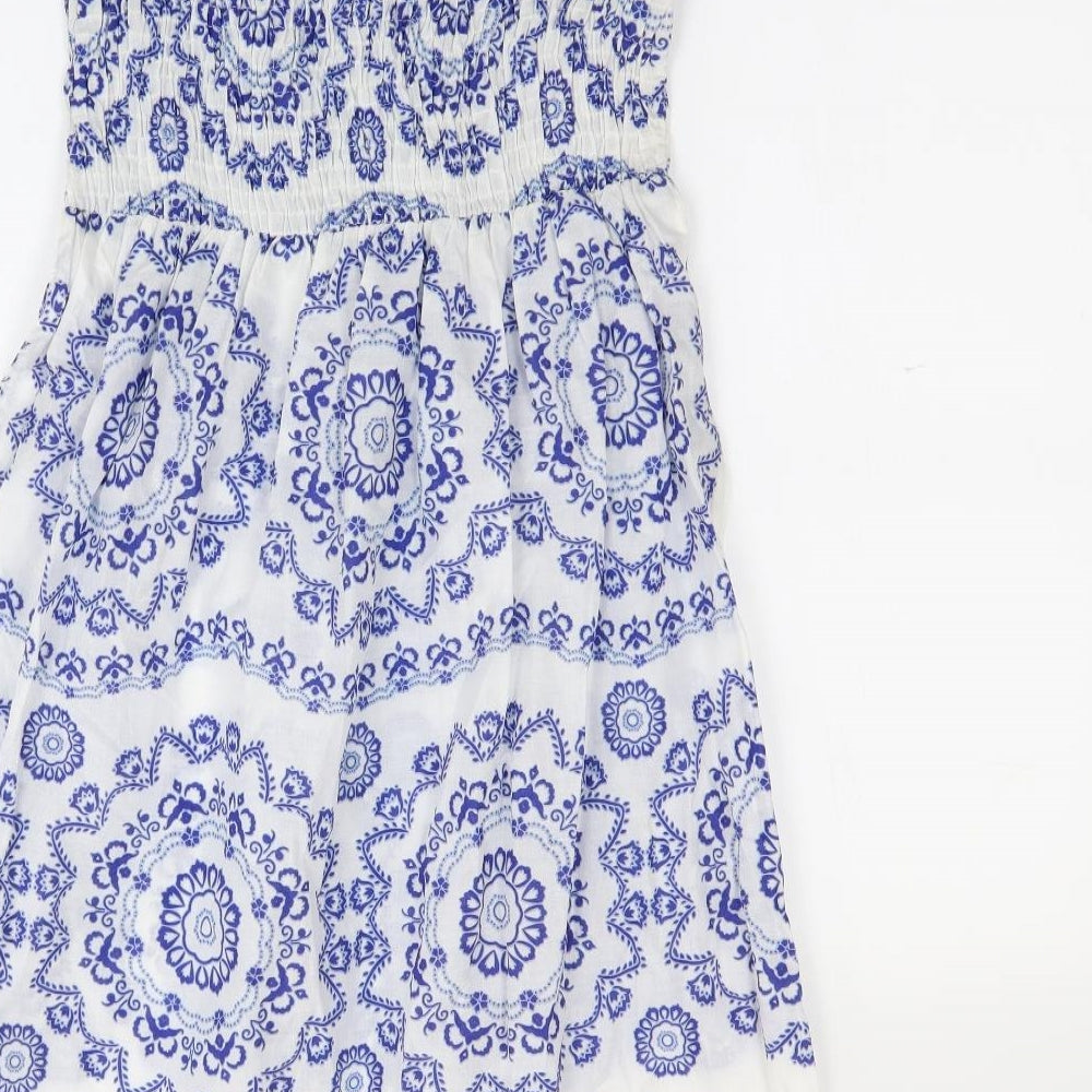 Atmosphere Womens Blue Geometric  Fit & Flare  Size 14