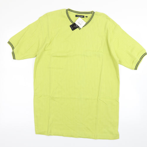 Mainstream Mens Green    T-Shirt Size L