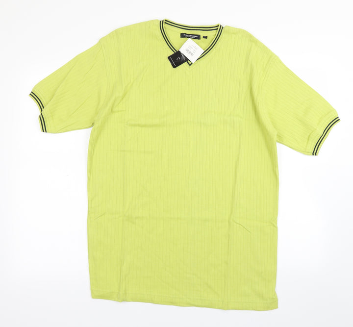 Mainstream Mens Green T-Shirt Size L