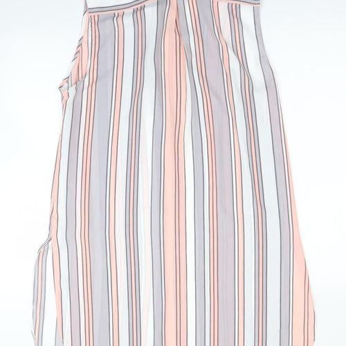 George Womens Multicoloured Striped  Basic Button-Up Size 14