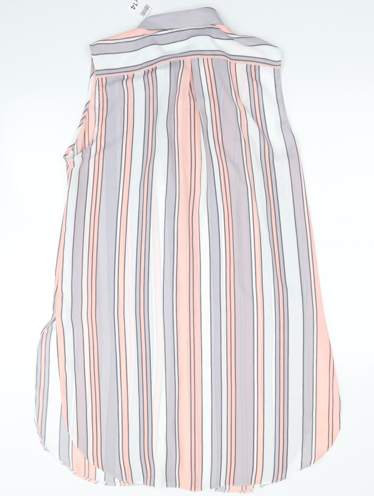George Womens Multicoloured Striped  Basic Button-Up Size 14