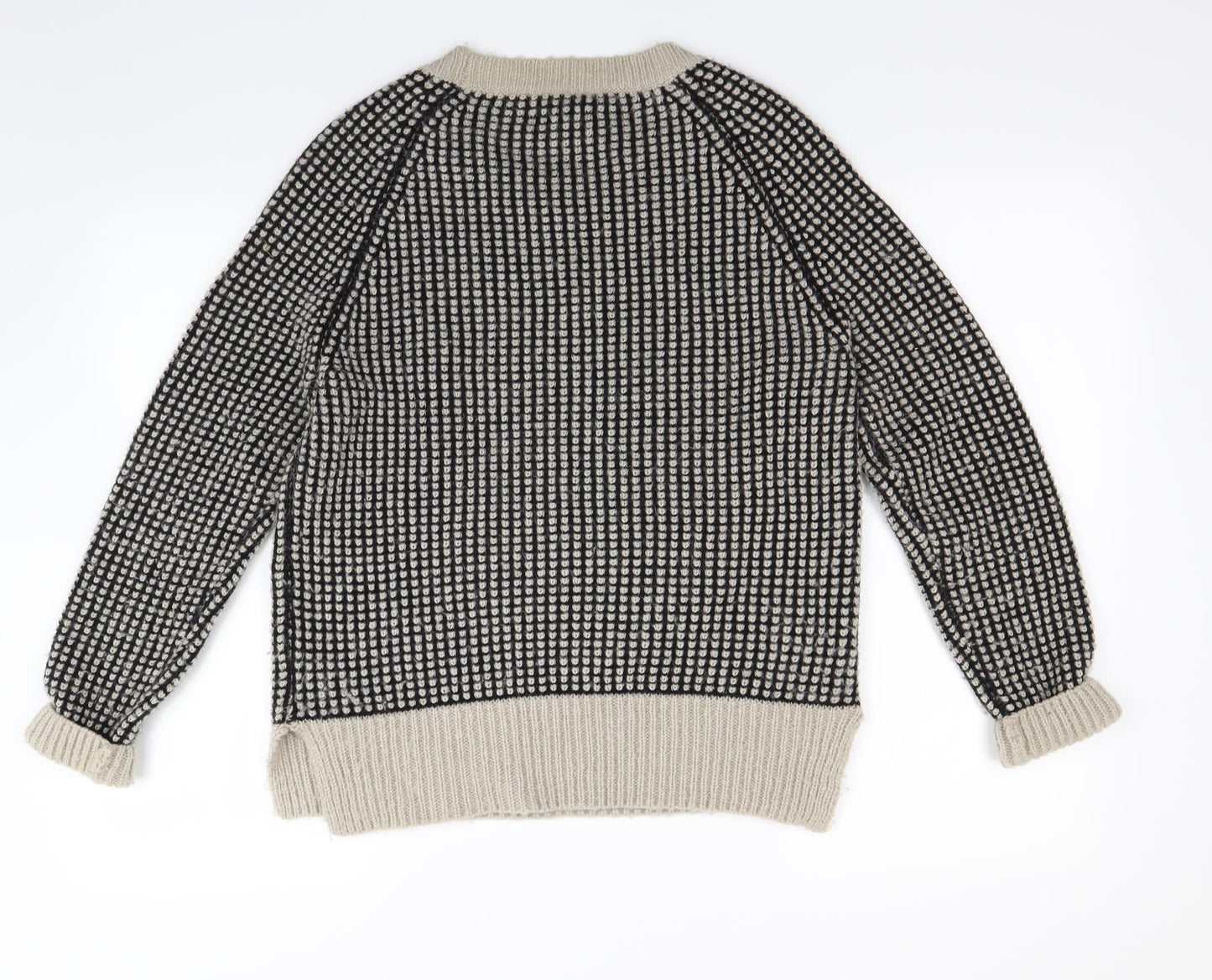 Papaya Womens Beige Herringbone  Pullover Jumper Size 10