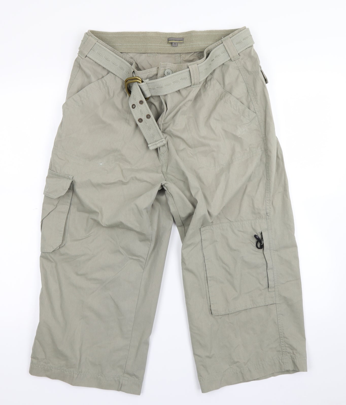 denimseventythree Mens Beige   Cropped Trousers Size S L24 in