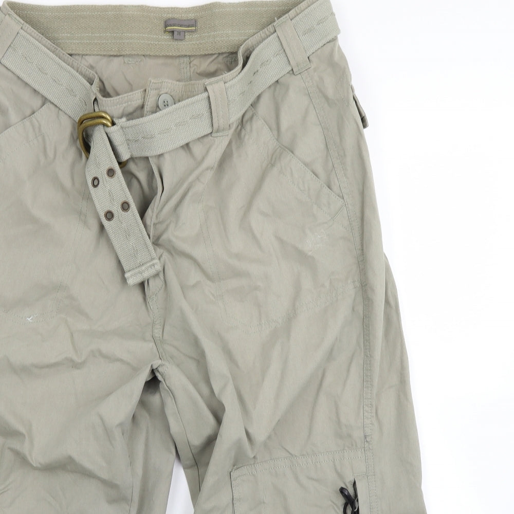 denimseventythree Mens Beige   Cropped Trousers Size S L24 in