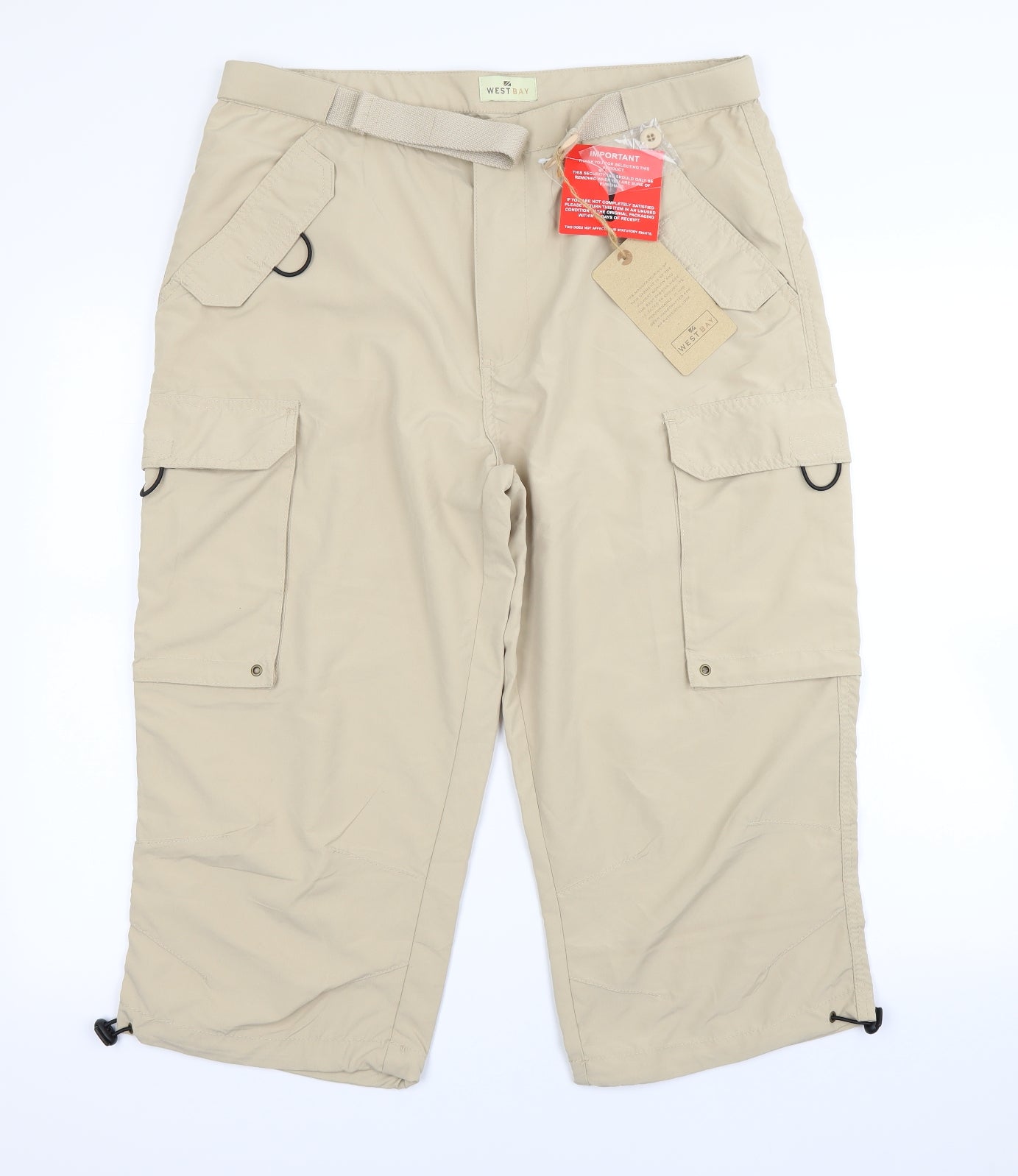 West Bay Mens Beige   Trousers  Size S L25 in