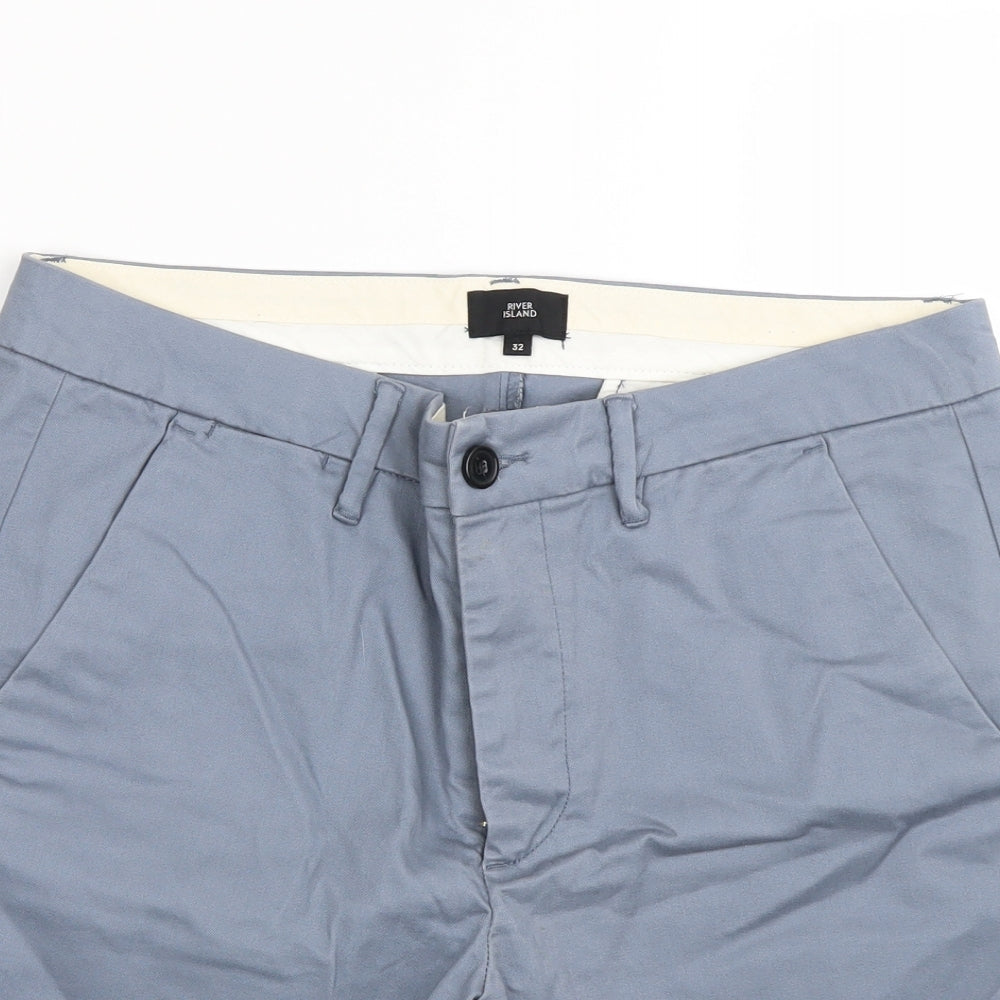 River Island Womens Blue   Chino Shorts Size S