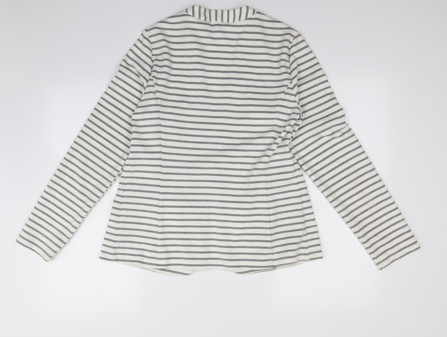 George Womens Grey Striped  Jacket  Size 14