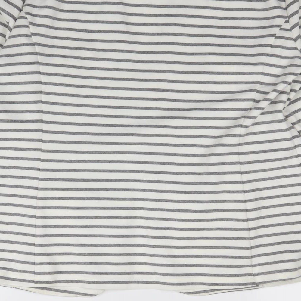 George Womens Grey Striped  Jacket  Size 14