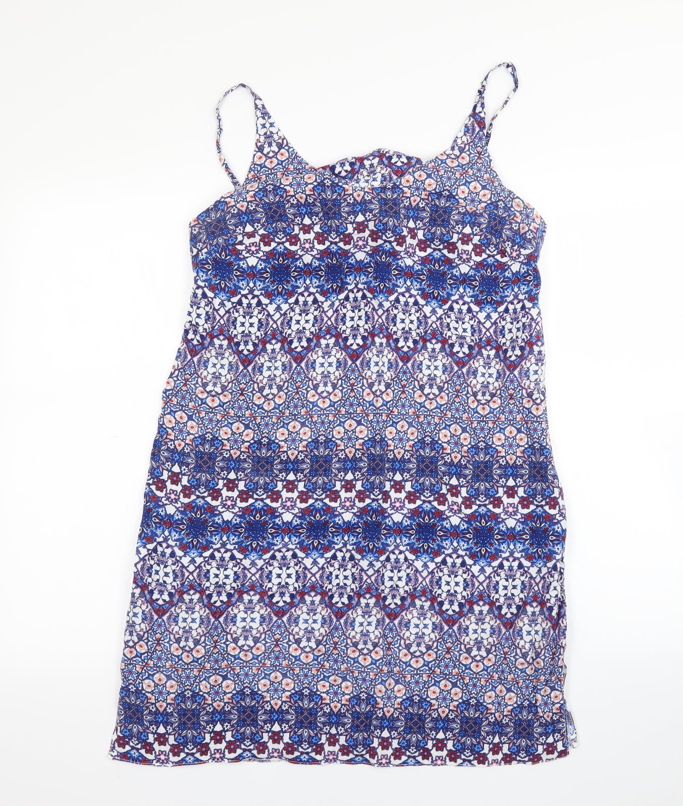 Atmosphere Womens Blue Geometric  Mini  Size 10
