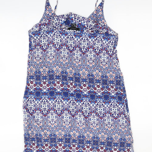 Atmosphere Womens Blue Geometric  Mini  Size 10