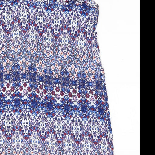 Atmosphere Womens Blue Geometric  Mini  Size 10