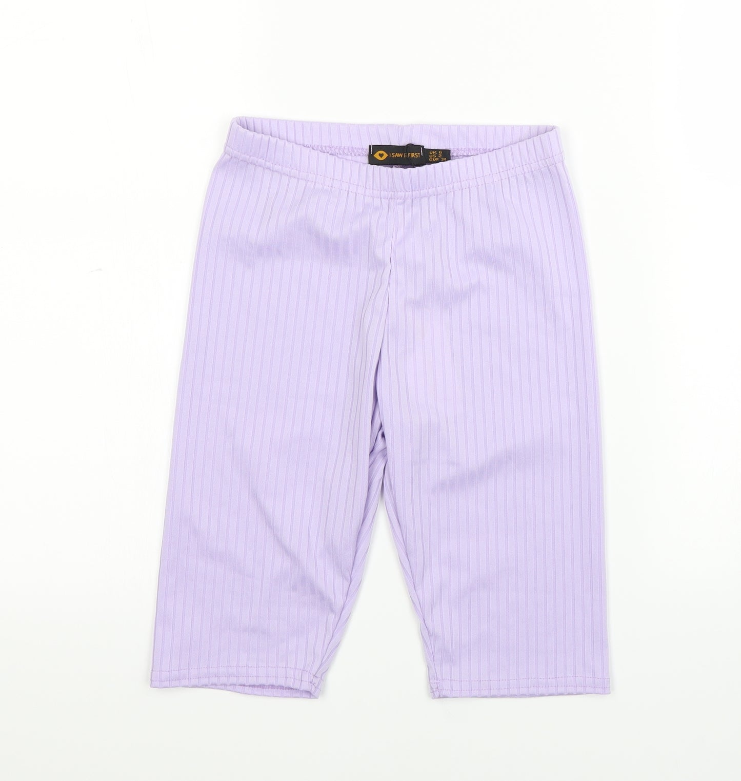 I SAW IT FIRST Womens Purple   Biker Shorts Size 6