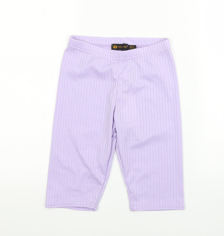 I SAW IT FIRST Womens Purple   Biker Shorts Size 6