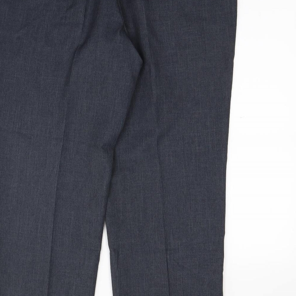 M&S Mens Grey   Dress Pants Trousers Size 38 in L30 in