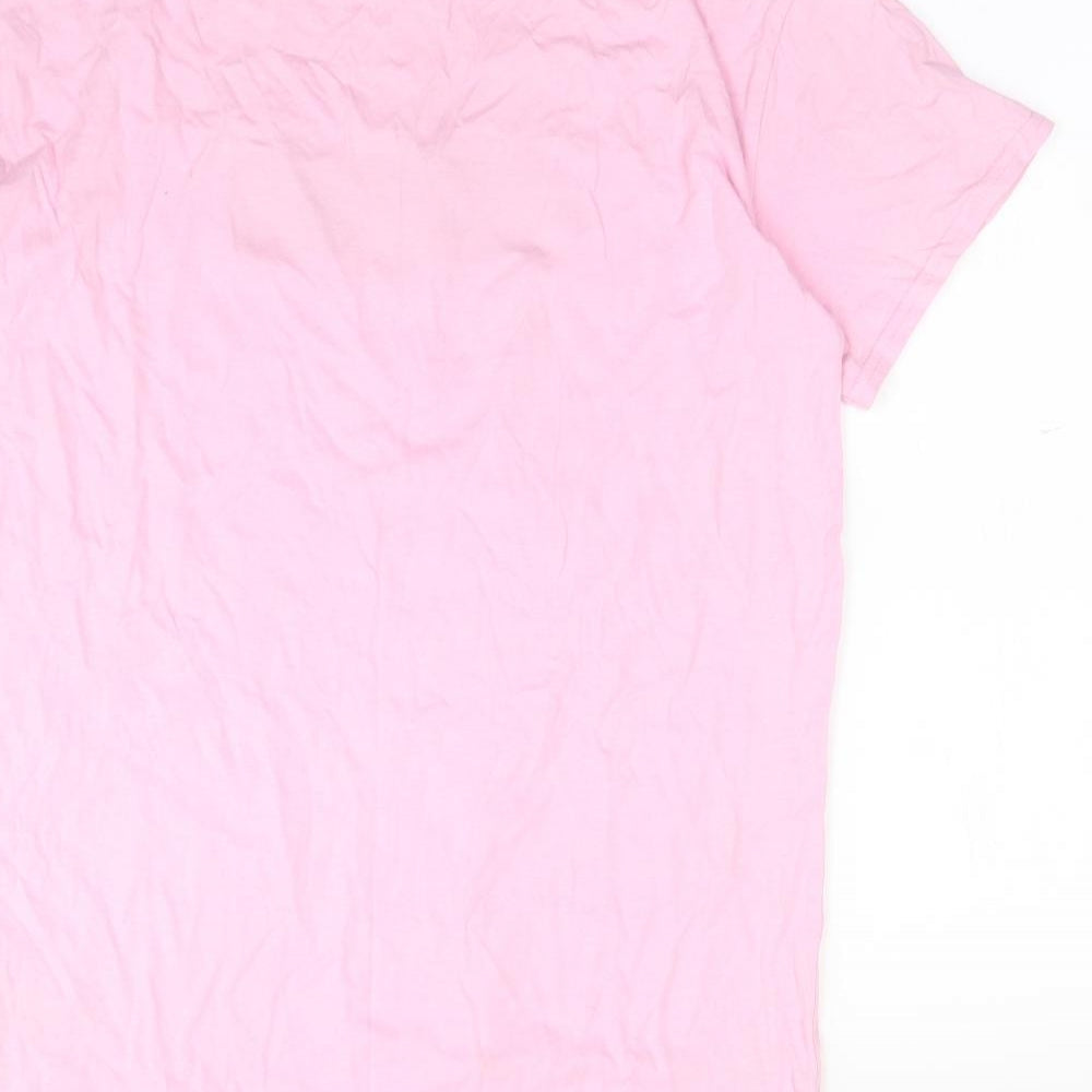 Boohoo Womens Pink   Basic T-Shirt Size 10