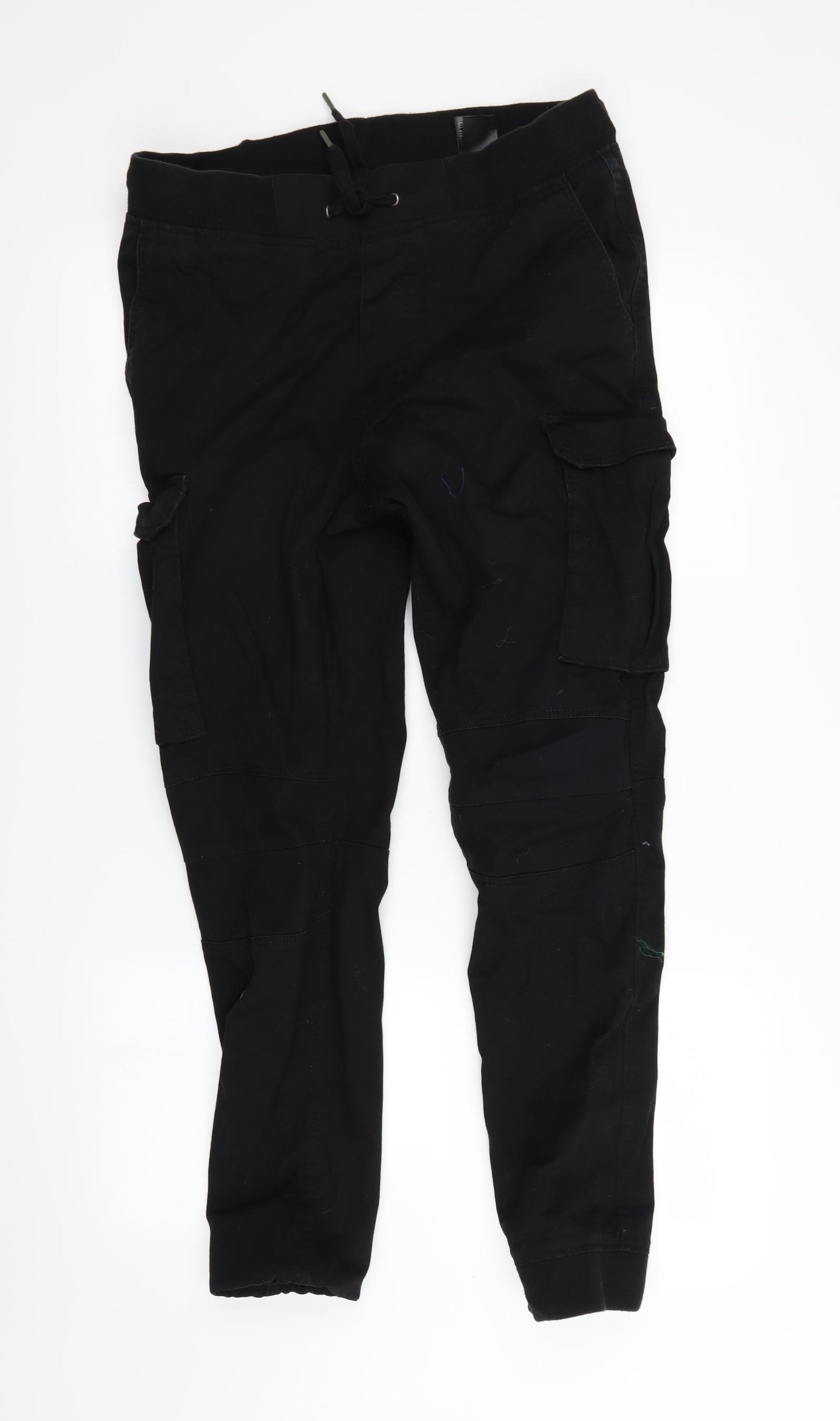 H&M Mens Black   Trousers  Size M L30 in