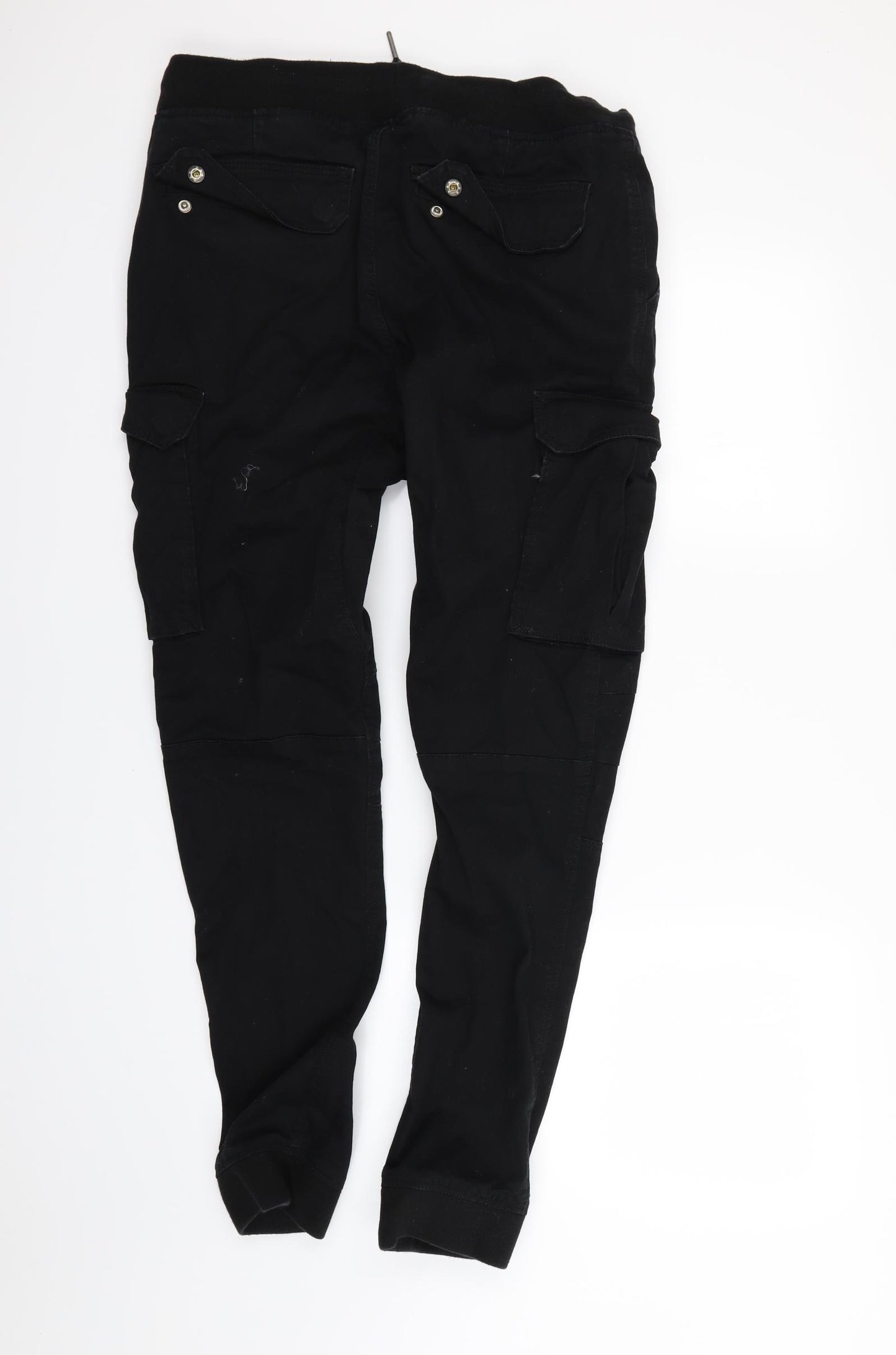 H&M Mens Black   Trousers  Size M L30 in