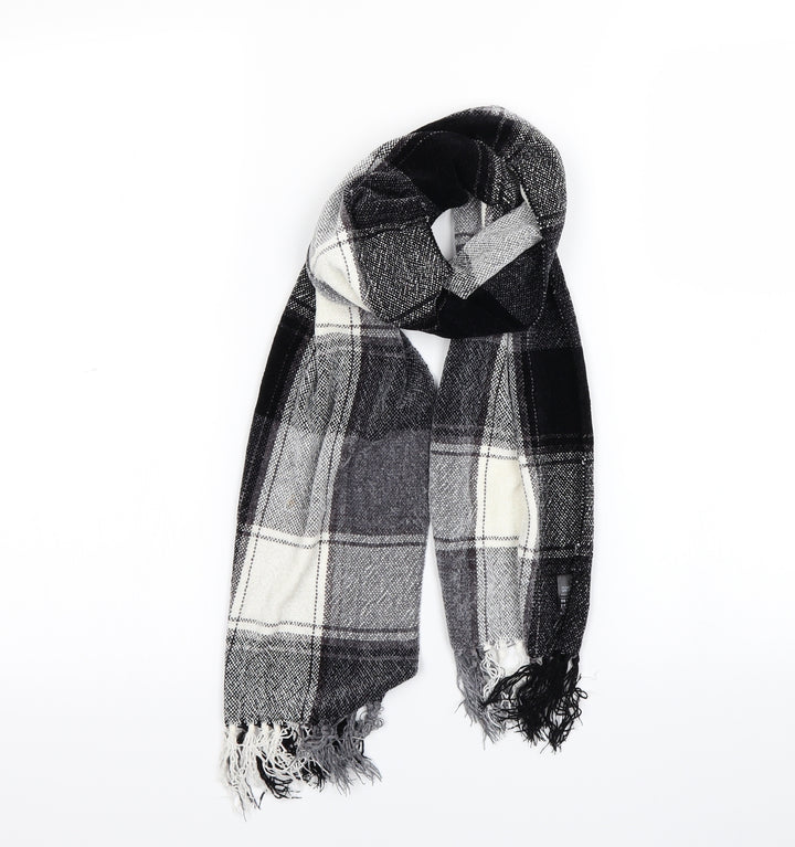 Preworn Womens Black Check Scarf