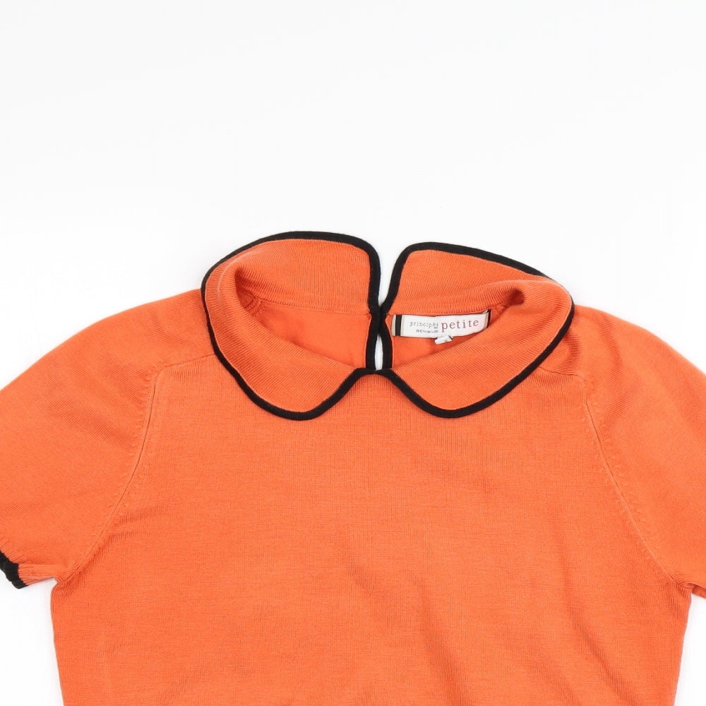 Principles Womens Orange   Basic Blouse Size 12