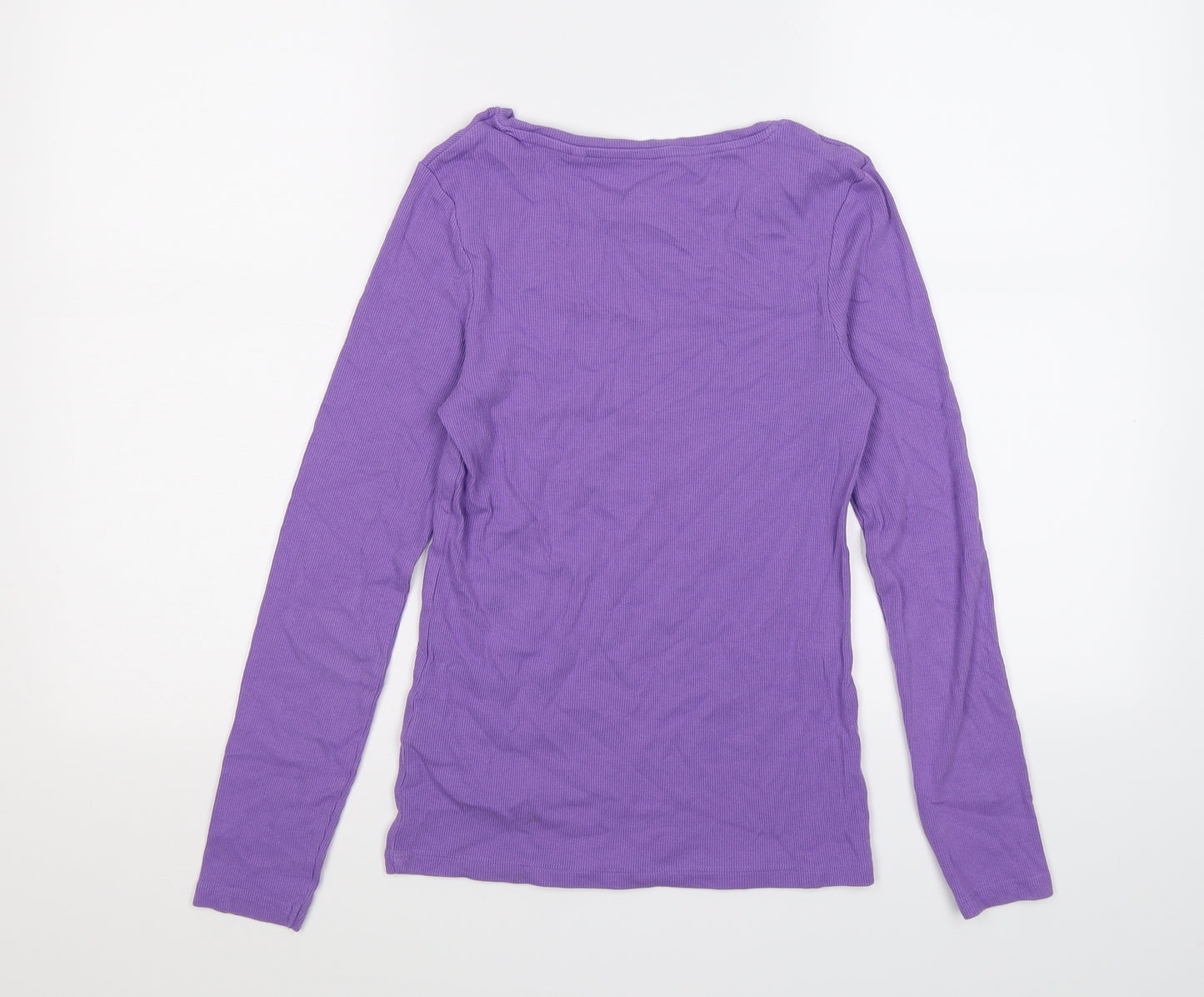 NEXT Womens Purple  Knit Basic T-Shirt Size 14