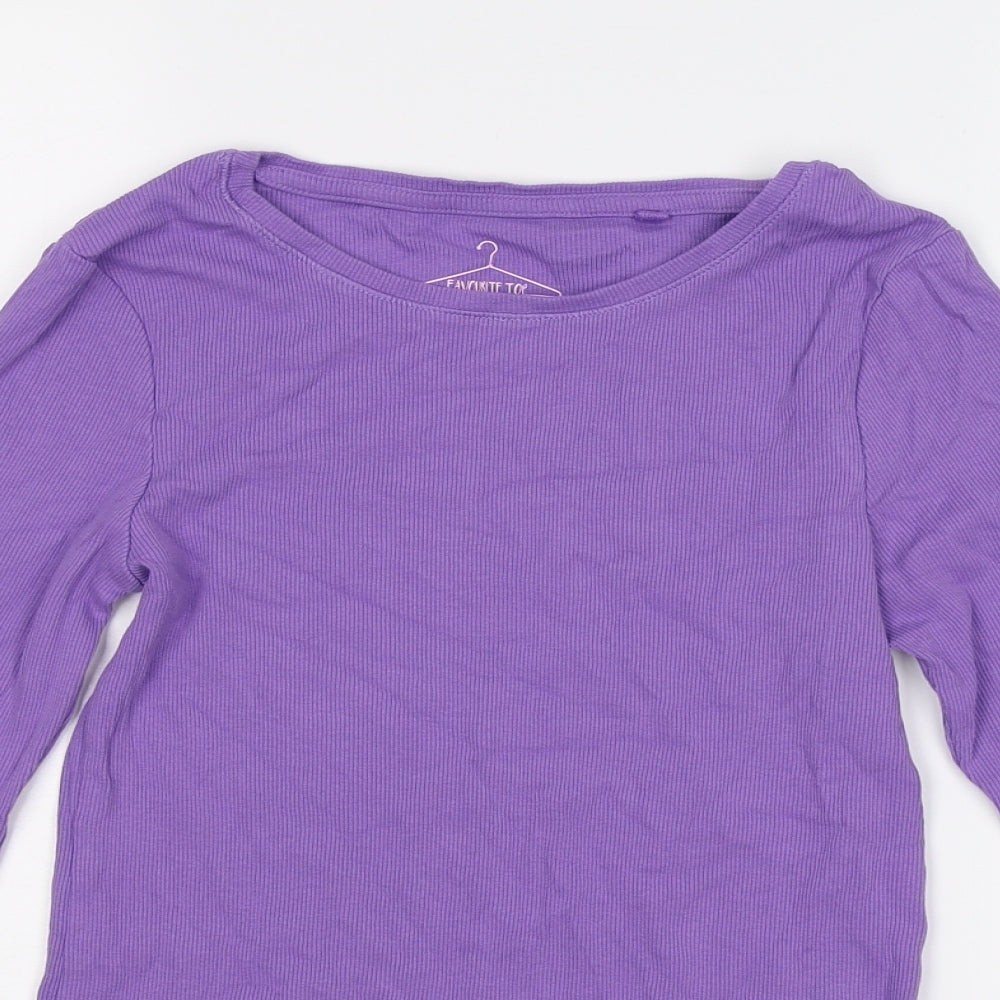 NEXT Womens Purple  Knit Basic T-Shirt Size 14