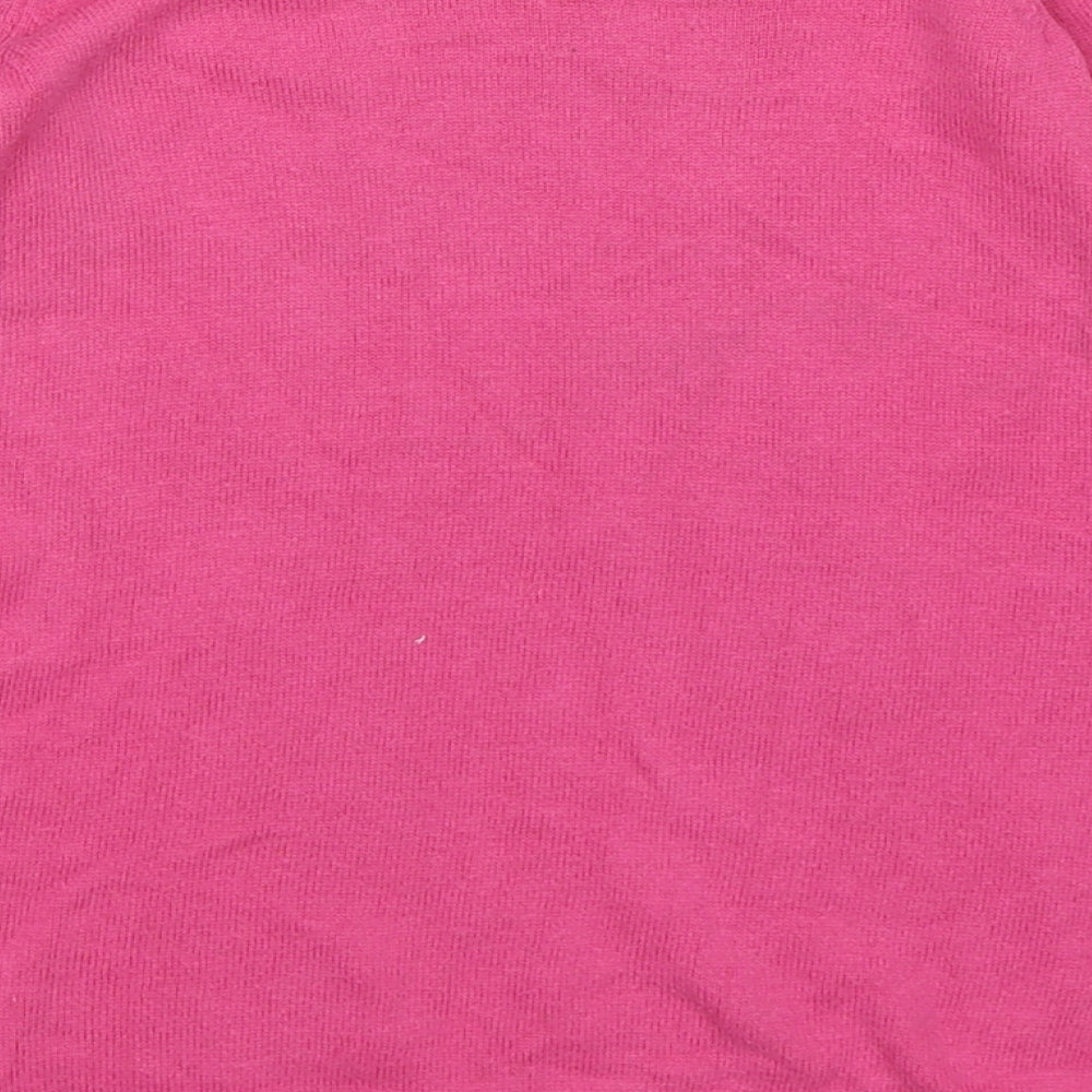 HJ&M Girls Pink  Knit Jumper Dress  Size 18-24 Months  - Horse