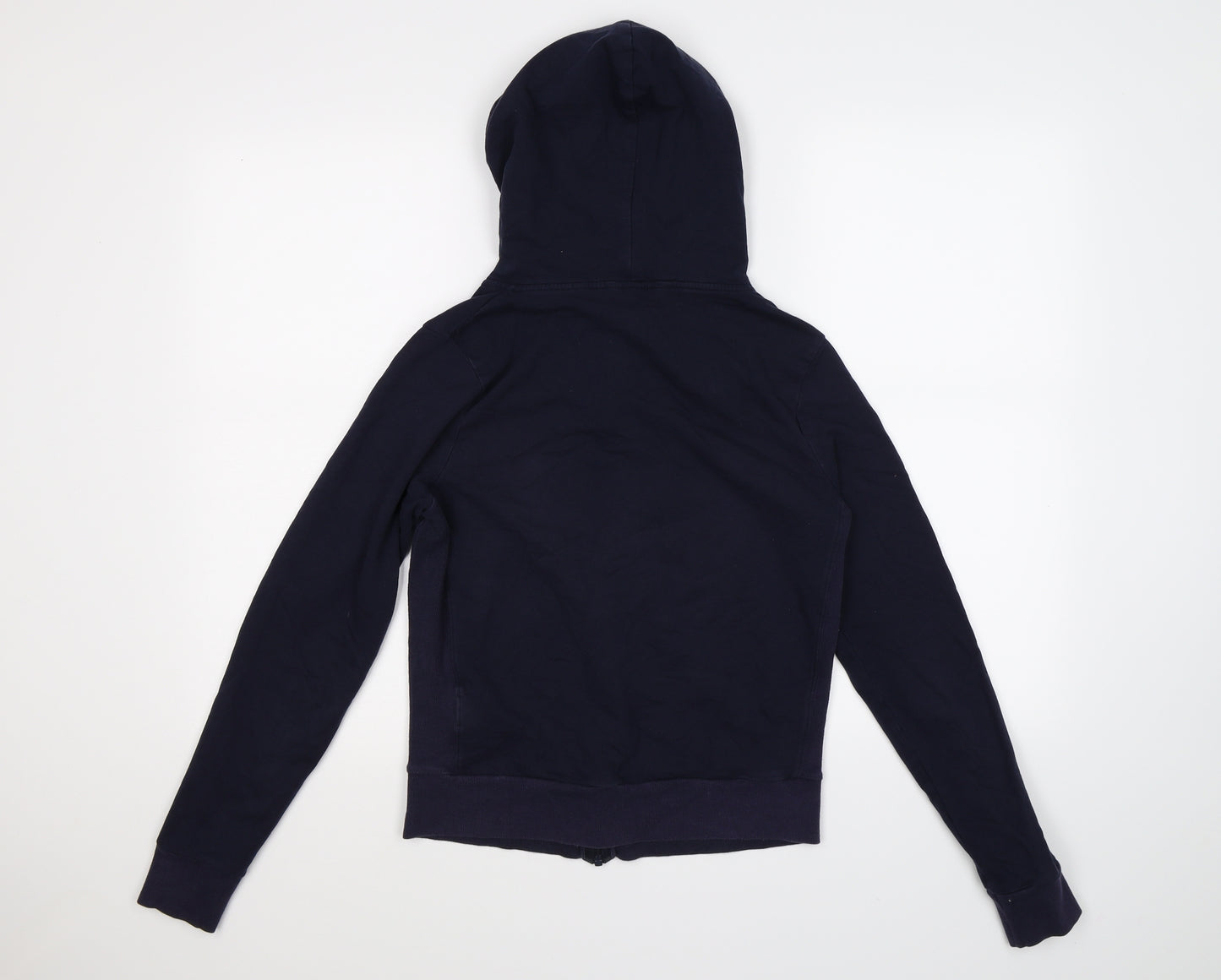Marks and Spencer Womens Blue  Jersey Full Zip Hoodie Size 8