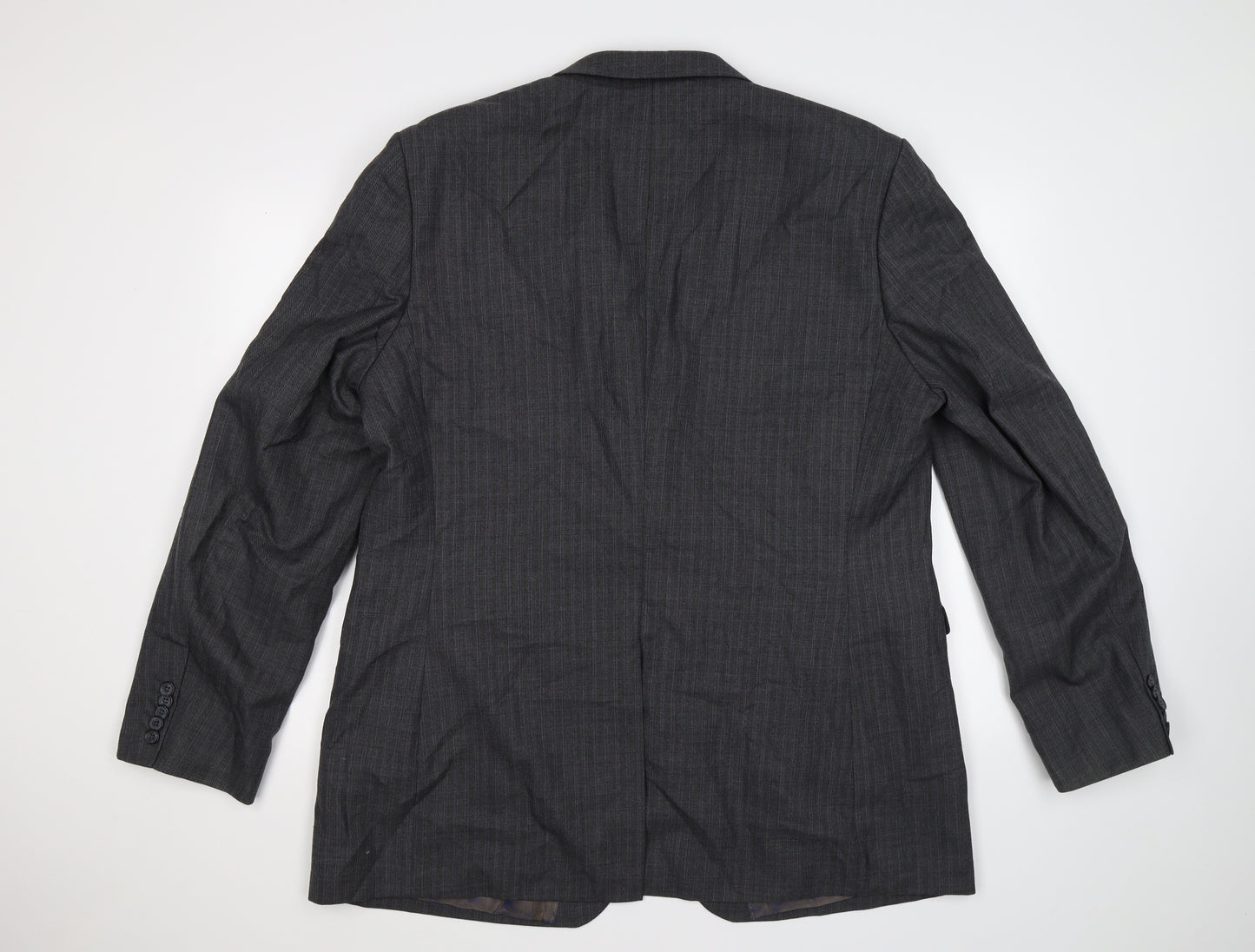 George Mens Grey Check  Jacket Suit Jacket Size 38