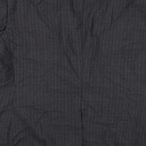 George Mens Grey Check  Jacket Suit Jacket Size 38