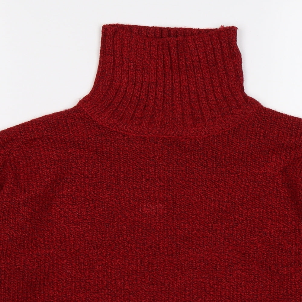 essentals Womens Red  Knit Pullover Jumper Size S