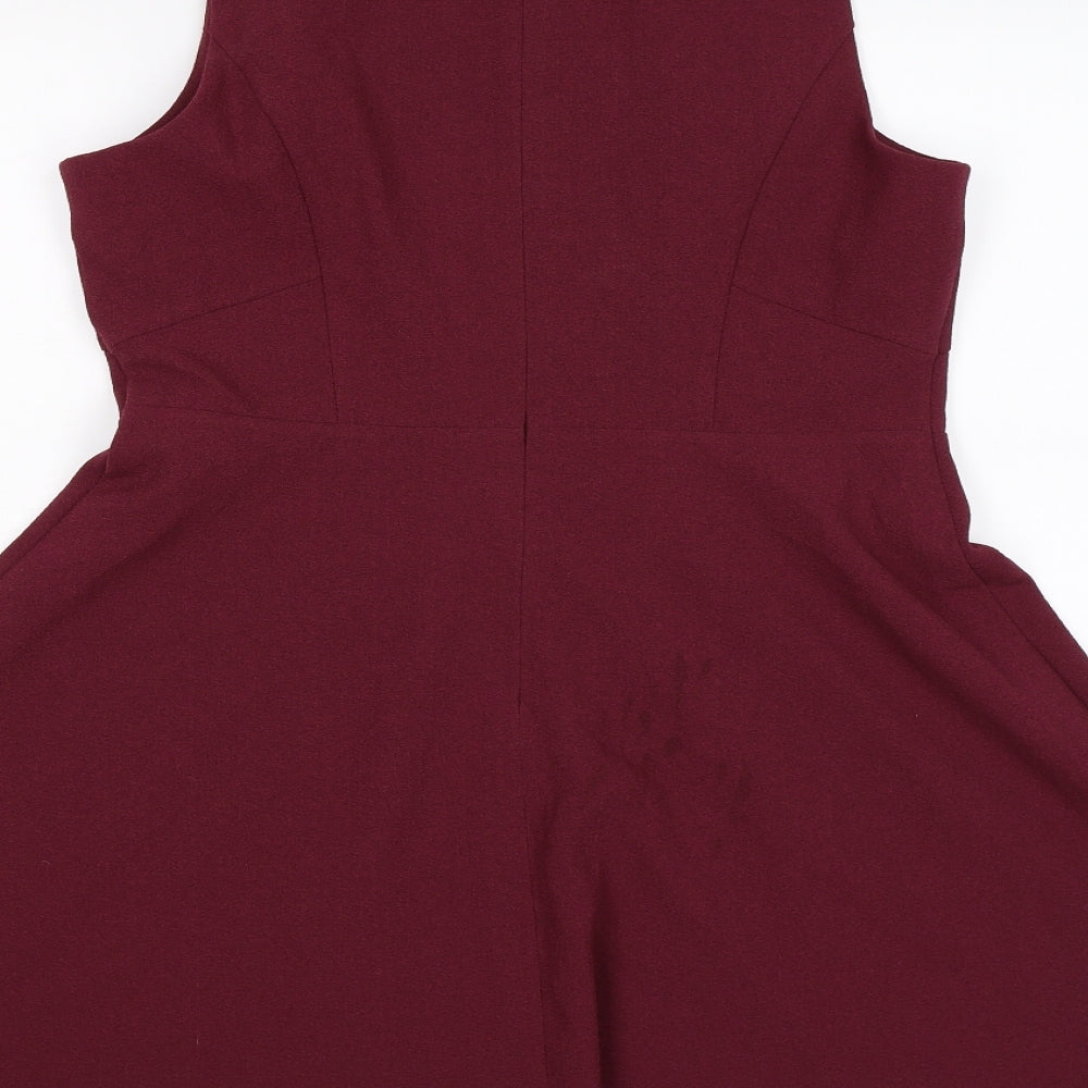 Very Womens Purple   Fit & Flare  Size 14