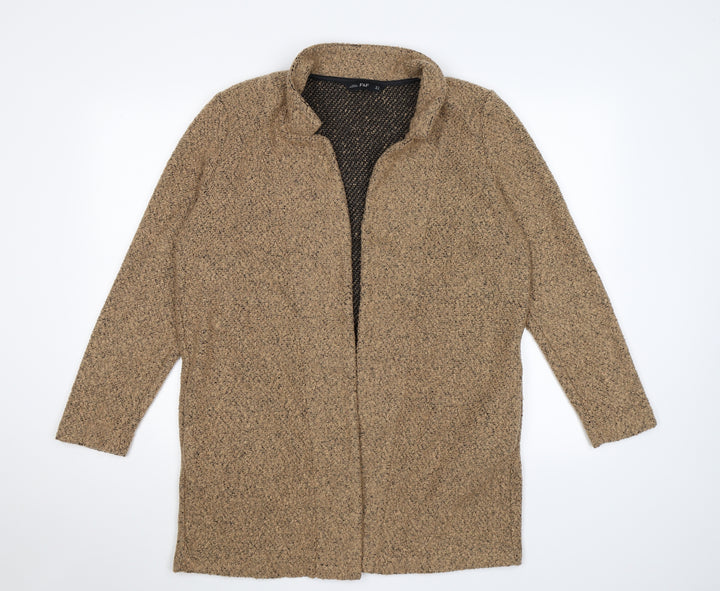 F&F Womens Brown   Cardigan Jumper Size 14