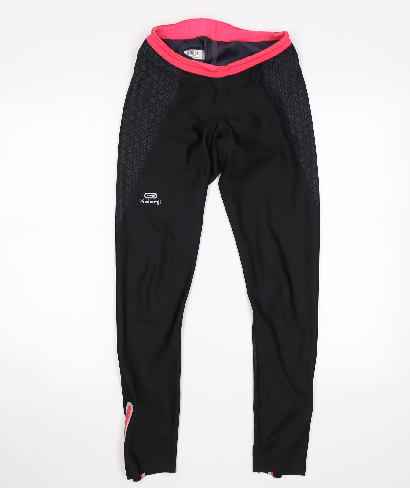 Kalenji Womens Black   Compression Leggings Size 12 L28 in