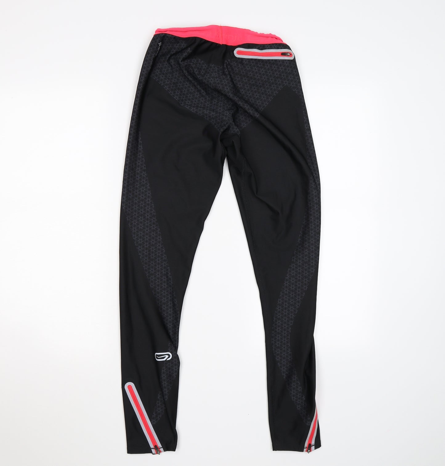 Kalenji Womens Black   Compression Leggings Size 12 L28 in