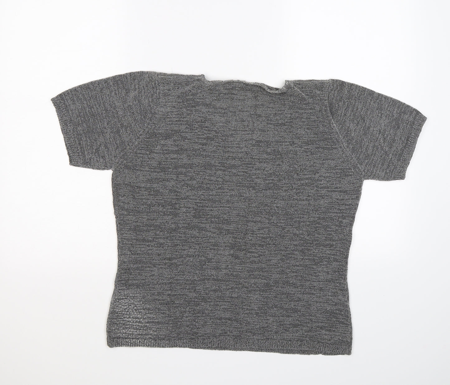 Marks and Spencer Womens Silver  Knit Pullover Jumper Size 16